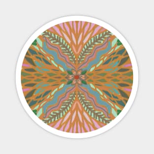 Geometric Delicious Floral Garden 4 Magnet